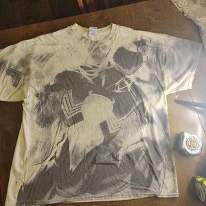 Mens Black Spiderman/Venom all over print Graphic Tshirt 2XL